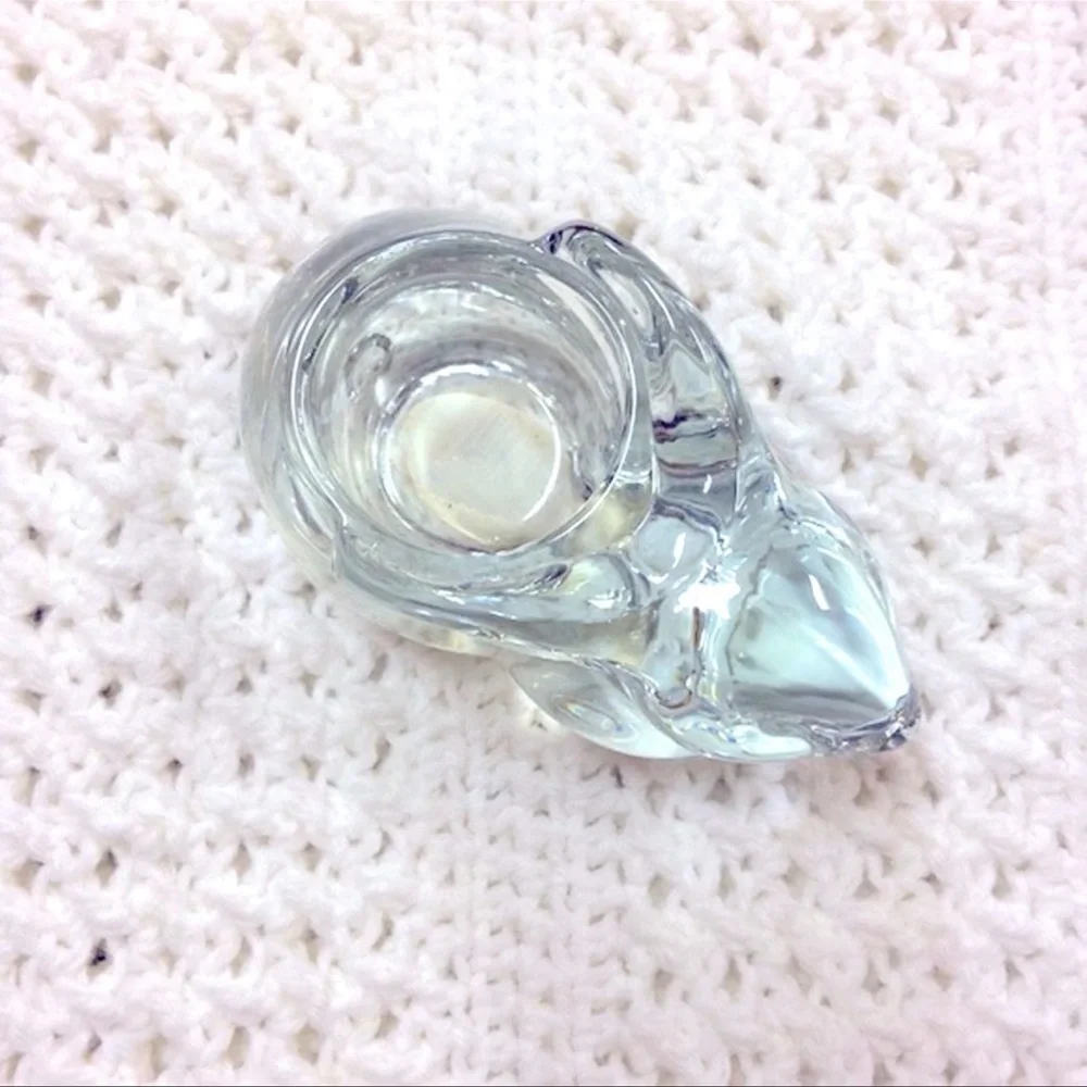 NWT Vintage Indiana‎ Glass Company | Crystal Bunny Rabbit Votive Candle Holder